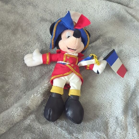 Disney Mickey Mouse Bean Bag plush toy as French Soldier - Picture 1 of 6
